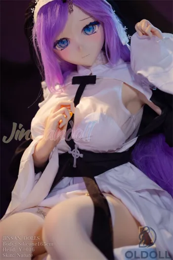 Cosplay-sexdoll im mystischen Nonnen-Outfit mit G-Körbchen