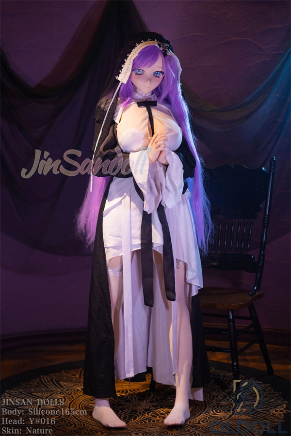 WM Doll 165cm sexpuppen im langen Nonnen-Kleid