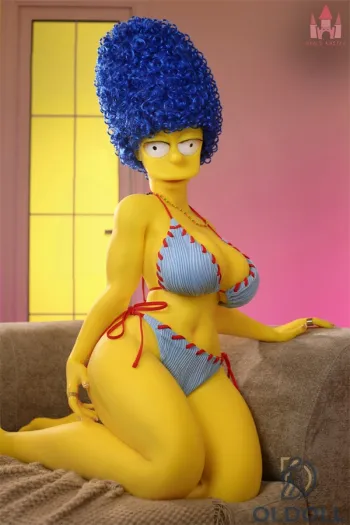 Simpsons-inspirierte Silikonpuppe mit K-Körbchen sexdolls