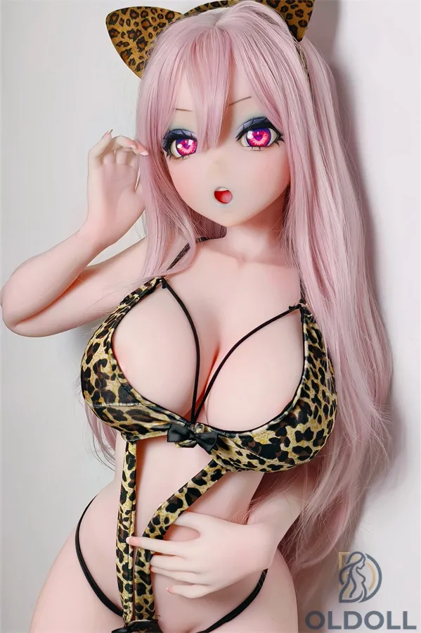 ElsaBabe 148cm L-Körbchen Sexy Leopardenanzug Furry RAD014 Silikon Love Doll