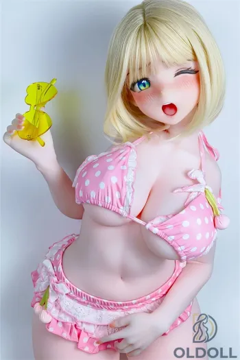 ElsaBabe real doll als 151cm große Figur im pinken Bikini
