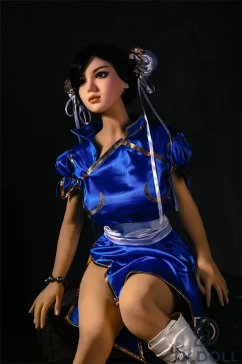 Qita Doll real doll 162cm im blauen Street Fighter Kleid