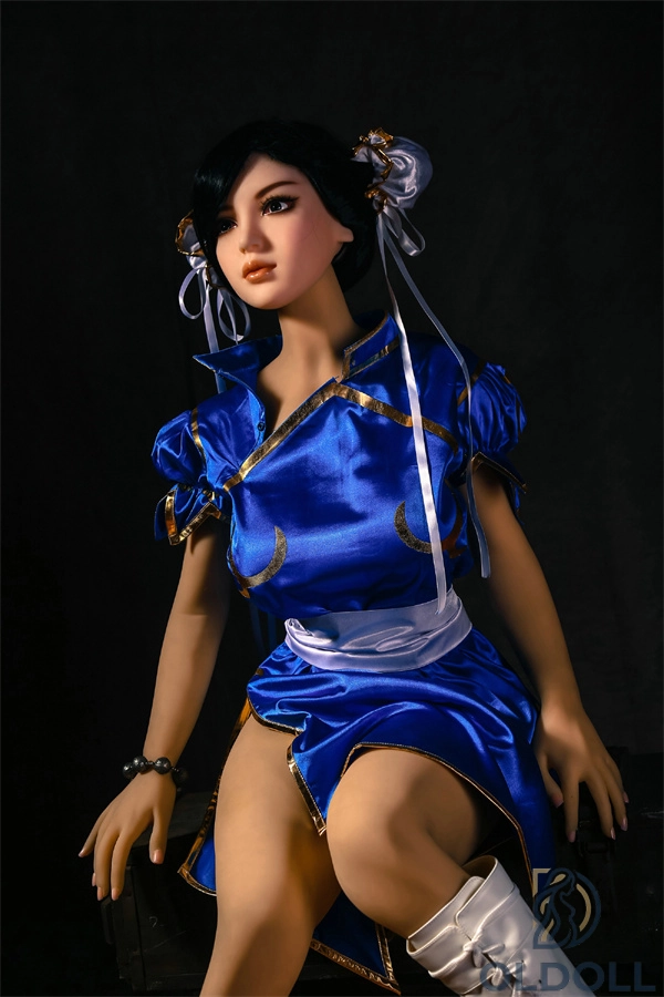 Qita Doll real doll 162cm im blauen Street Fighter Kleid