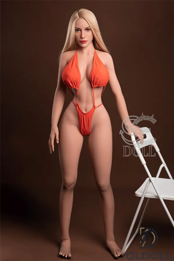 SEDOLL #104 mit orangenem Bodysuit sex doll