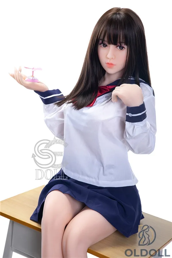 Schwarze glatte Haare Elektrische AI 151cm real doll
