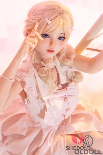SHEDOLL 152cm A-Körbchen Herausgestreckter Zunge Schlanke Dongsheng Hybrid Sex Doll