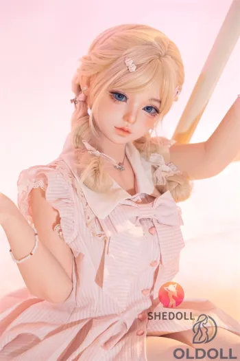 Zierlicher Charakter mit herausgestreckter Zunge als realistic sexy doll